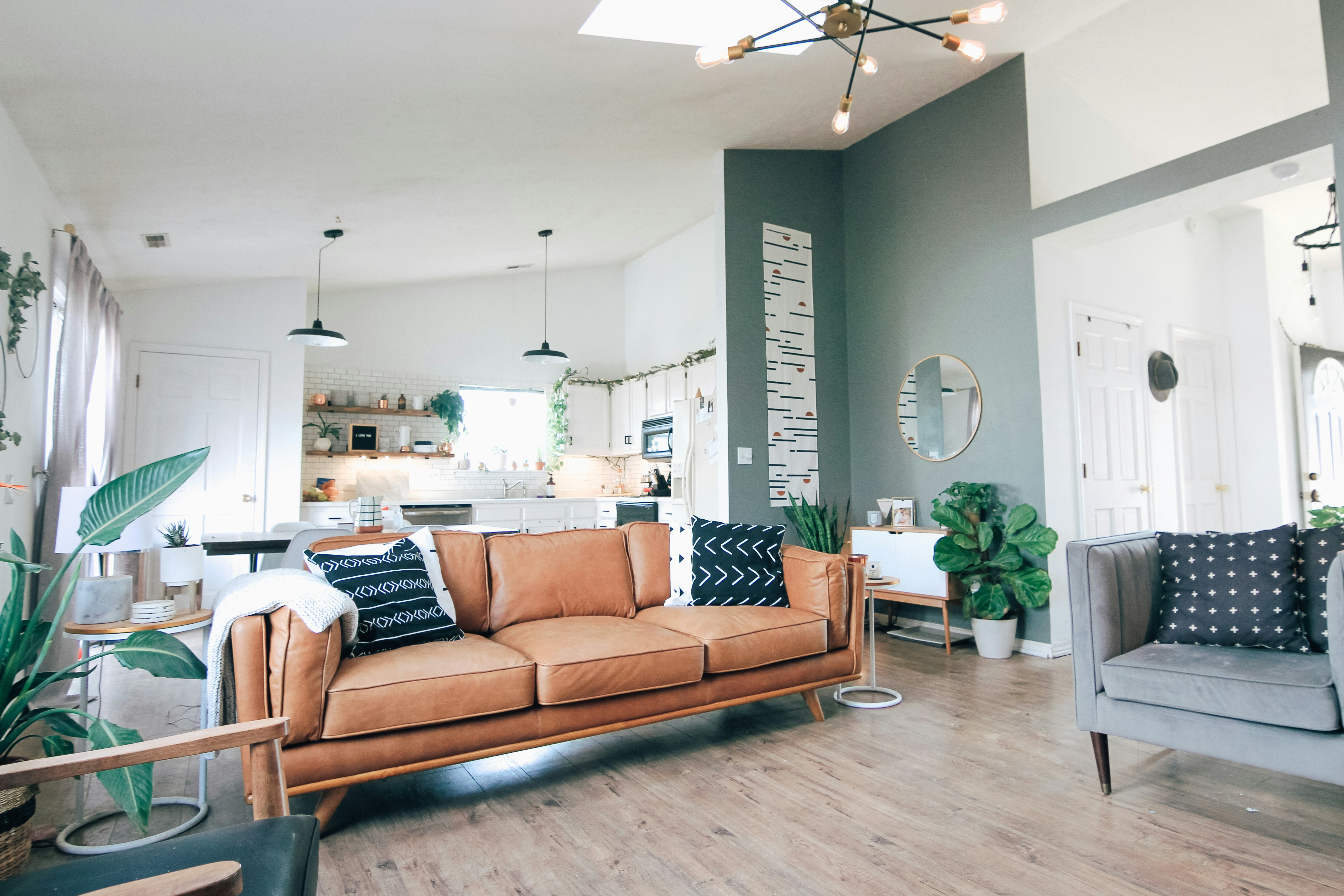 Bright, immaculate home interior after spring cleaning by Klean & co. in Maryville TN